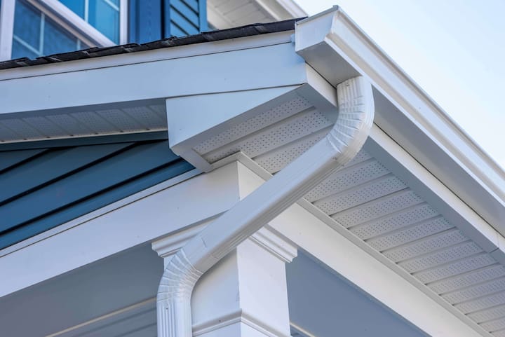 Cheap and durable vinyl gutters installation in Charlottesville